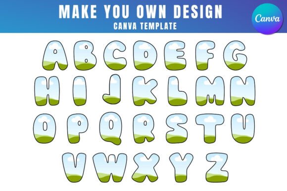 Canva Alphabet & Numbers Frame a-Z Pack: Your Design Shortcut