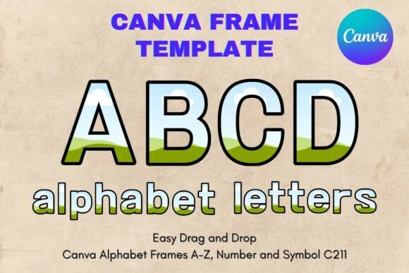 Canva Letters Frame Alphabet Template211: Your Creative Edge