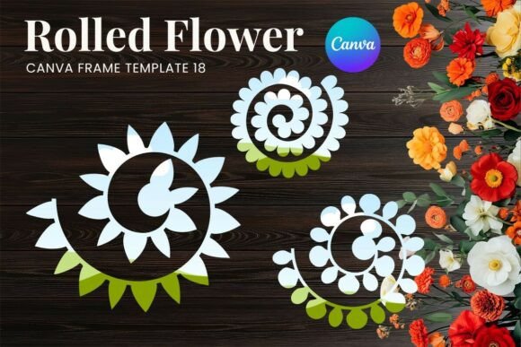 Elevate Your Projects with Rolled Paper Flower Canva Frame_18