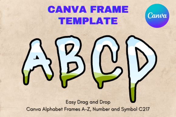 Mastering Canva Letters Frame Alphabet Template217 for Sublimation