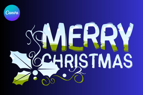 Merry Christmas Letters Canva Frame: Festive Design, Simplified