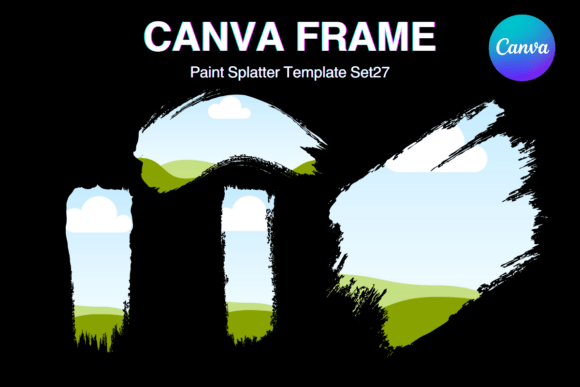 Paint Brush Brush Stroke Canva Frame_27: A Dynamic Digital Asset