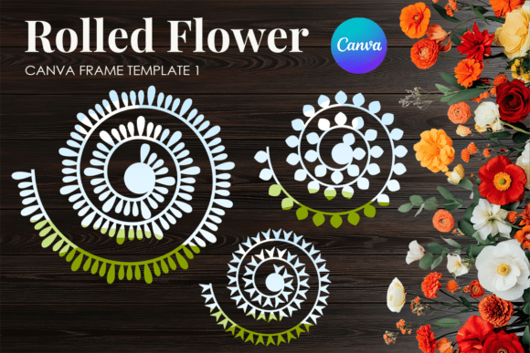 Stunning DIY Decor with Rolled Paper Flower Canva Frame_1