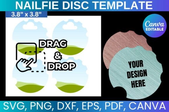 Stunning Nailfie Disc Template for Nail Techs