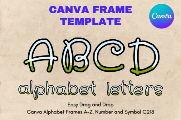 Transform Your Projects with Canva Letters Frame Alphabet Template218