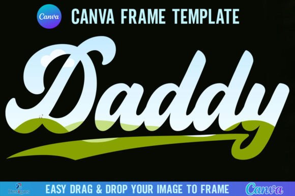 Unlock Vintage Charm with Retro Daddy Canva Template Frame