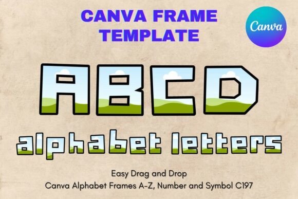 Unlocking Creative Branding with Canva Letters Frame Alphabet Template197