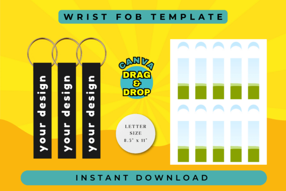 Wrist Fob Template: Instant Customization for Creators